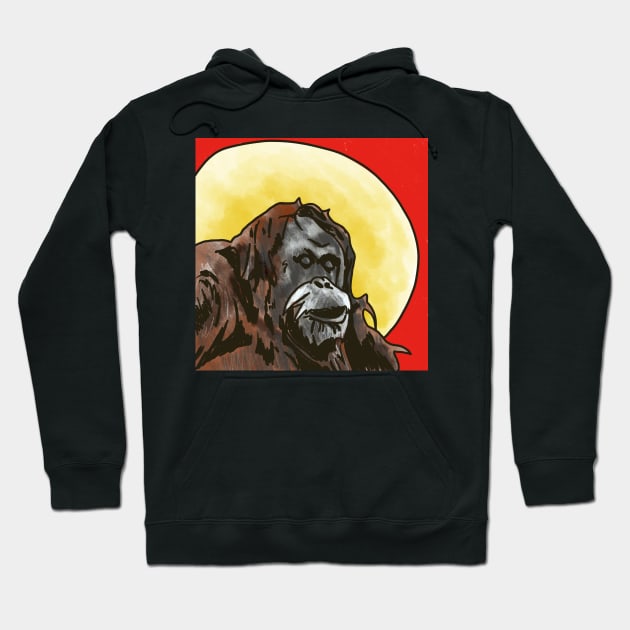 Orangutan Hoodie by shehitsback